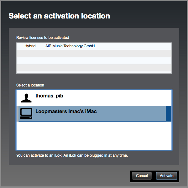 ilok license manager login